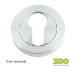 ZPZ Escutcheon Euro Profile - Satin Chrome