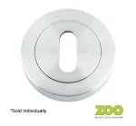 ZPZ Escutcheon Keyhole Profile - Satin Chrome