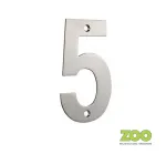 102mm Satin Stainless Steel Numeral (4")