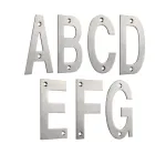 102mm Satin Stainless Steel Letter (4")