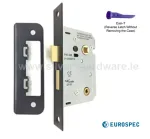 64mm (2 ½") Residential Bathroom Lock- Matt Black