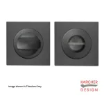 Square Karcher Bathroom Turn & Release Titanium Grey