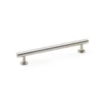 160mm Alexander and Wilks Round T-Bar Cupboard Pull Handle - Satin Nickel