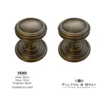 Concealed-Fix Ringed Mortice Knobs Fulton-&-Bray