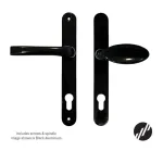 Mila Lever/Pad Aluminium Black Handles 92/92mm PZ