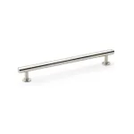 192mm Alexander and Wilks Round T-Bar Cupboard Pull Handle - Satin Nickel