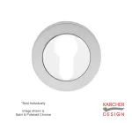 Euro Profile escutcheon to suit Karcher Lever on Rose - SC/PC