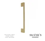 Sleek Bar Handle Satin Brass Finish 160mm C/C