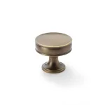38mm Alexander and Wilks Lynd Cupboard Knob - Antique Brass