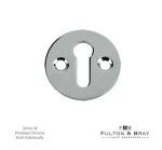Plain Open Keyhole Escutcheon - CP