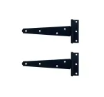 152mm (6") Light Duty Tee Hinges Black Powder coated (Pack of 2)