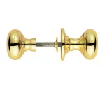 Manital Italian Made M35R/S Mushroom Rim Knob - Polished Brass