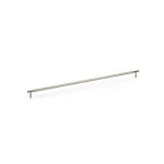 448mm Alexander and Wilks Brunel Knurled T-Bar Cupboard Pull Handle - Satin Nickel