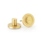 Alexander and Wilks Hammered Thumbturn and Release - Satin Brass