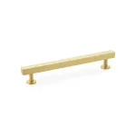 160mm Alexander and Wilks Square T-Bar Cupboard Pull Handle - Satin Brass