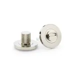 Alexander and Wilks Knurled Thumbturn and Release - Polished Nickel PVD
