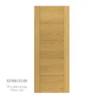 5 Panel Lacquered Ladder Style Door White Oak