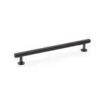 192mm Alexander and Wilks Round T-Bar Cupboard Pull Handle - Dark Bronze