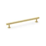 192mm Alexander and Wilks Round T-Bar Cupboard Pull Handle - Satin Brass