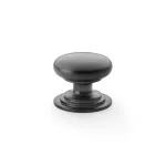 38mm Alexander and Wilks Waltz Cupboard Knob - Black