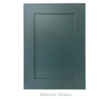 19mm Solid Ash Door/Drawer Front - Painted Atlantic Green