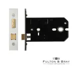 127mm (5") Horizontal Bathroom Lock Satin Stainless Steel