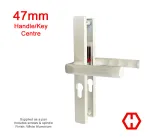 Hoppe London Handles 47mm Centres - White Aluminium