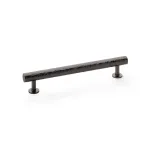 160mm Alexander and Wilks Leila Hammered T-bar Cupboard Pull Handle - Dark Bronze