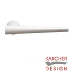 Brooklyn Invisible Lever on Round Rose Door Handles - Karcher - Polaris White