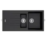 Tivoli black composite 1.5 bowl sink