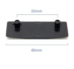 3mm Black Cockspur Wedge for Upvc/Aluminium Windows