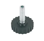 Ø 40mm Base Leveller, with Ball Joint and M8 x 22mm - Base height 10mm