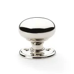 51mm Alexander and Wilks Kershaw Mortice Door Knob - Polished Nickel