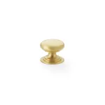 25mm Alexander and Wilks Waltz Cupboard Knob - Satin Brass