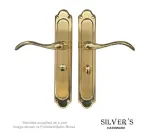 Cara Lever on Long Backplate Door Handles - Bathroom Version