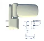 Mila iDeal Flag Hinge UPVC or Rebated Timber - White