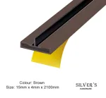 15mm Fire & Smoke Exiblade Intumescent Seal - Brown