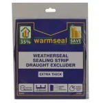 WARMSEAL Self Adhesive Heavy Foam Draught Excluder 3-6mm Gaps - (3.5m) Black