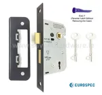 EuroSpec 65mm Black Sashlock