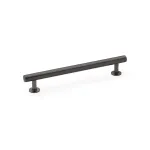 160mm Alexander and Wilks Round T-Bar Cupboard Pull Handle - Dark Bronze