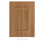 18mm Vinyl Door/Drawer Front - Light Walnut