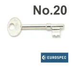 No.20 EuroSpec 2 Lever Sashlock Key - Spare Keys for E&S Locks
