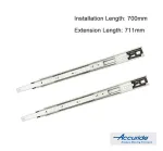 700mm Accuride Touch Release Ball Bearing Runners 3832TR