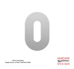 Round Keyhole Escutcheon to suit Karcher Mini Rose Handles - SSS