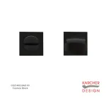 Square Bathroom Turn & Release to suit Karcher Mini Rose Handles - Cosmos Black