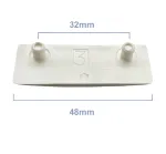 3mm White Cockspur Wedge for Upvc/Aluminium Windows