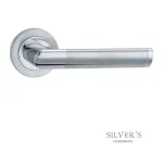 Aztec Chrome Lever on Rose Door Handles Fortessa