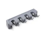 Broom And Mop Holder - Grey