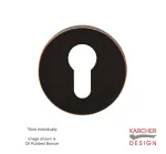 Euro escutcheon to suit Karcher Lever on Rose Oil Rubbed Bronze