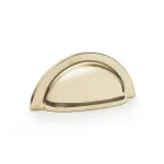 Alexander and Wilks Bardom Ridged Cup Handle - Polished Brass